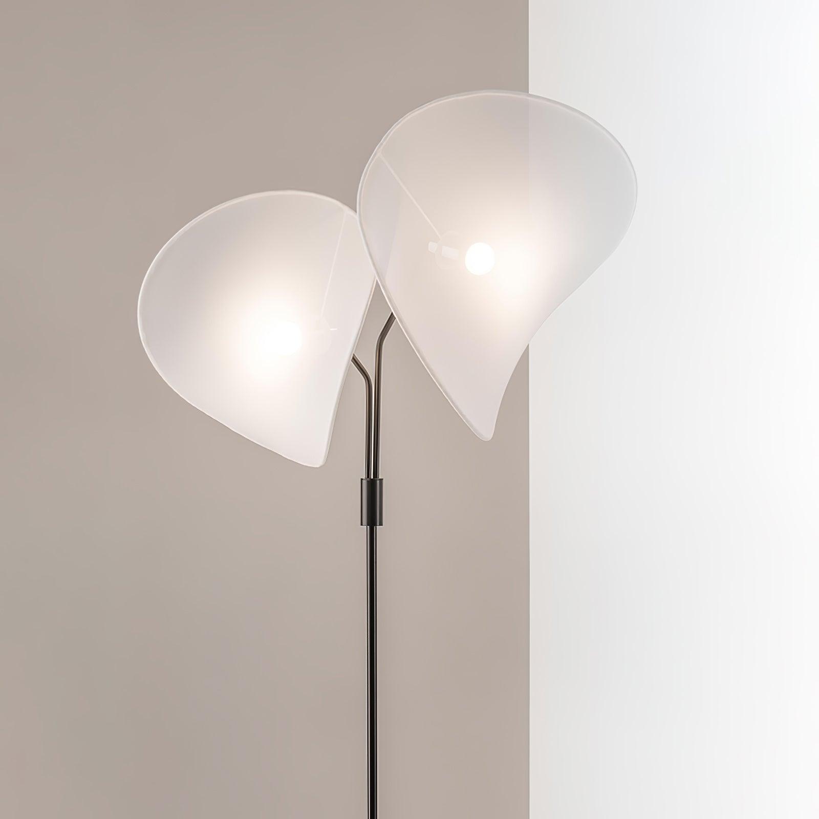 Modern Manta Floor Lamp for Living Room - Adjustable LED Standing Light with Remote Control, Perfect for Reading, Relaxing & Home Decor
