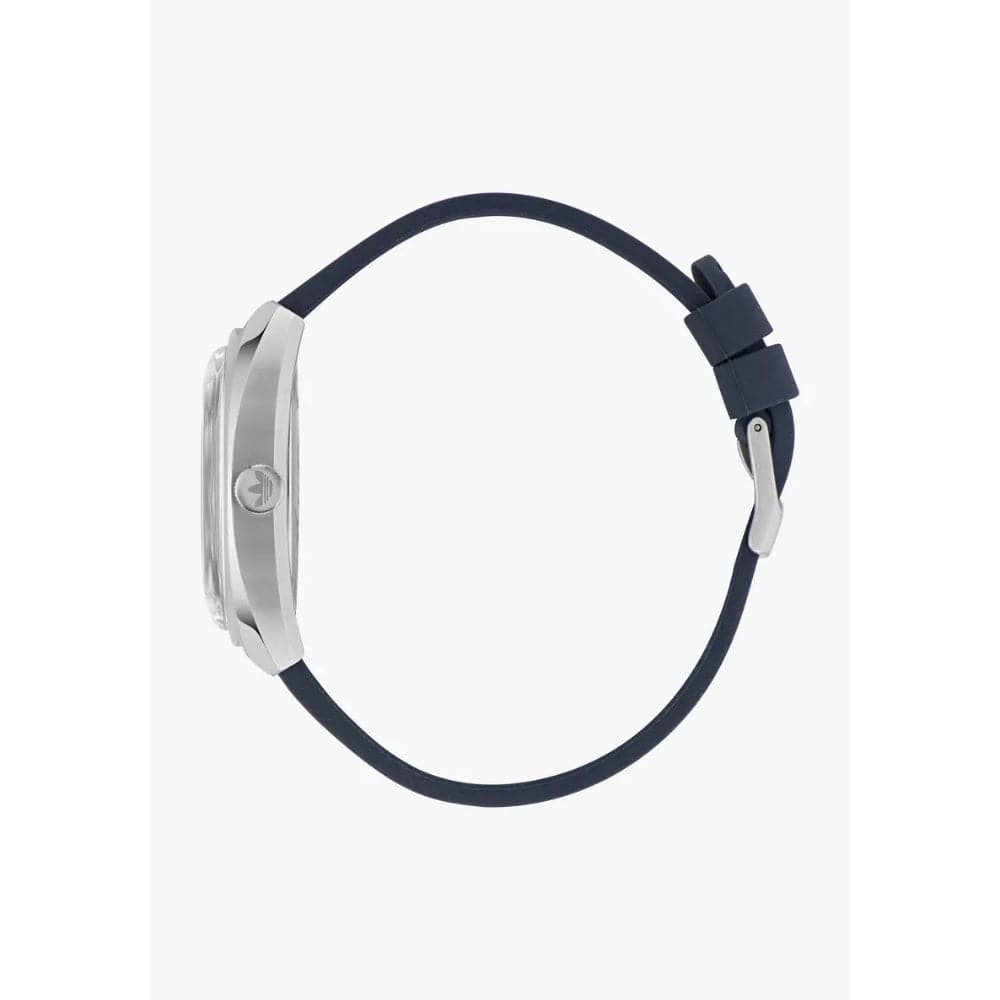 Adidas Originals Men's Watch with Navy Blue Dial & Silicone Strap - Model AOFH23014 | Stylish Casual & Sports Timepiece for Everyday Wear