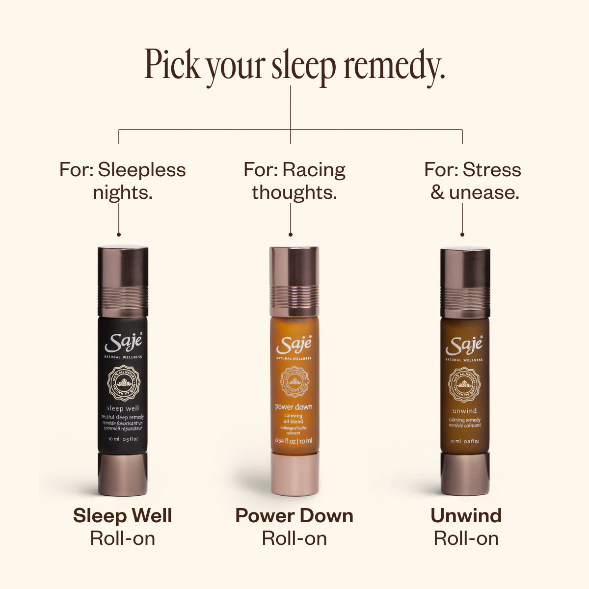 Calming Essential Oil Roll-On for Stress Relief & Relaxation - Perfect for Travel, Work & Home Use