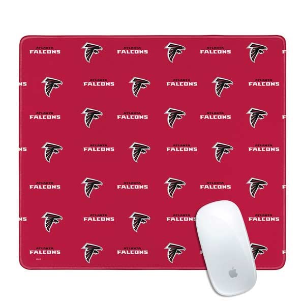 Skinit Small Gaming Mouse Pad - Officially Licensed NFL Atlanta Falcons Blitz Series Design with Stitched Edges, Waterproof, Non-Slip Rubber Base - Perfect Desk Mat for Keyboard & Mouse - Ideal for Gaming, Office Work & Home Computer Setup