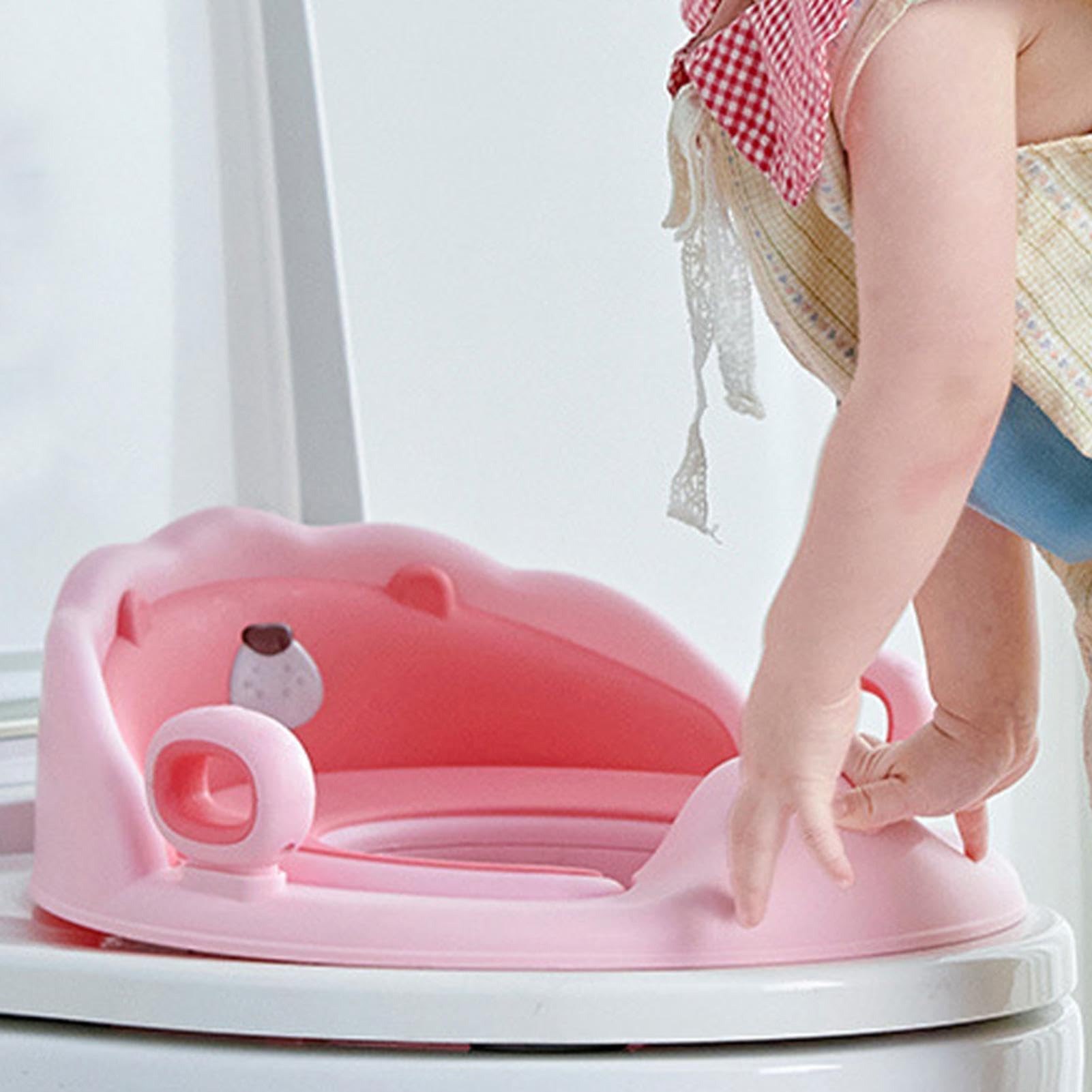 **Kids Potty Training Seat with Handles & Urine Guard – Non-Slip Toddler Toilet Seat for Round & Oval Toilets – Safe & Comfortable for Boys & Girls – Ideal for Home, Travel & Daycare Use**