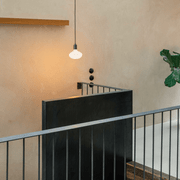 Graphite Oval II Pendant Light - Modern Minimalist Hanging Fixture for Kitchen Island, Dining Room & Bedroom Lighting