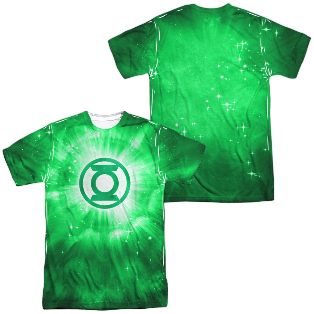 Green Lantern Logo All-Over Print Sports T-Shirt for Men & Women - Breathable Performance Fabric for Gym, Running & Casual Wear - Small Size