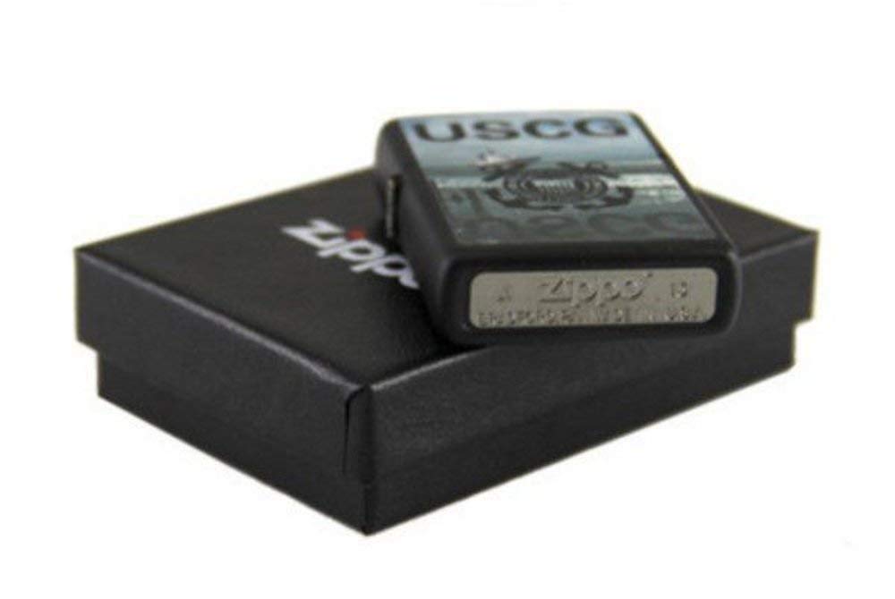 Zippo Windproof Pocket Lighter - US Coast Guard Design | Durable Metal Lighter for Outdoor Adventures, Camping & Everyday Carry