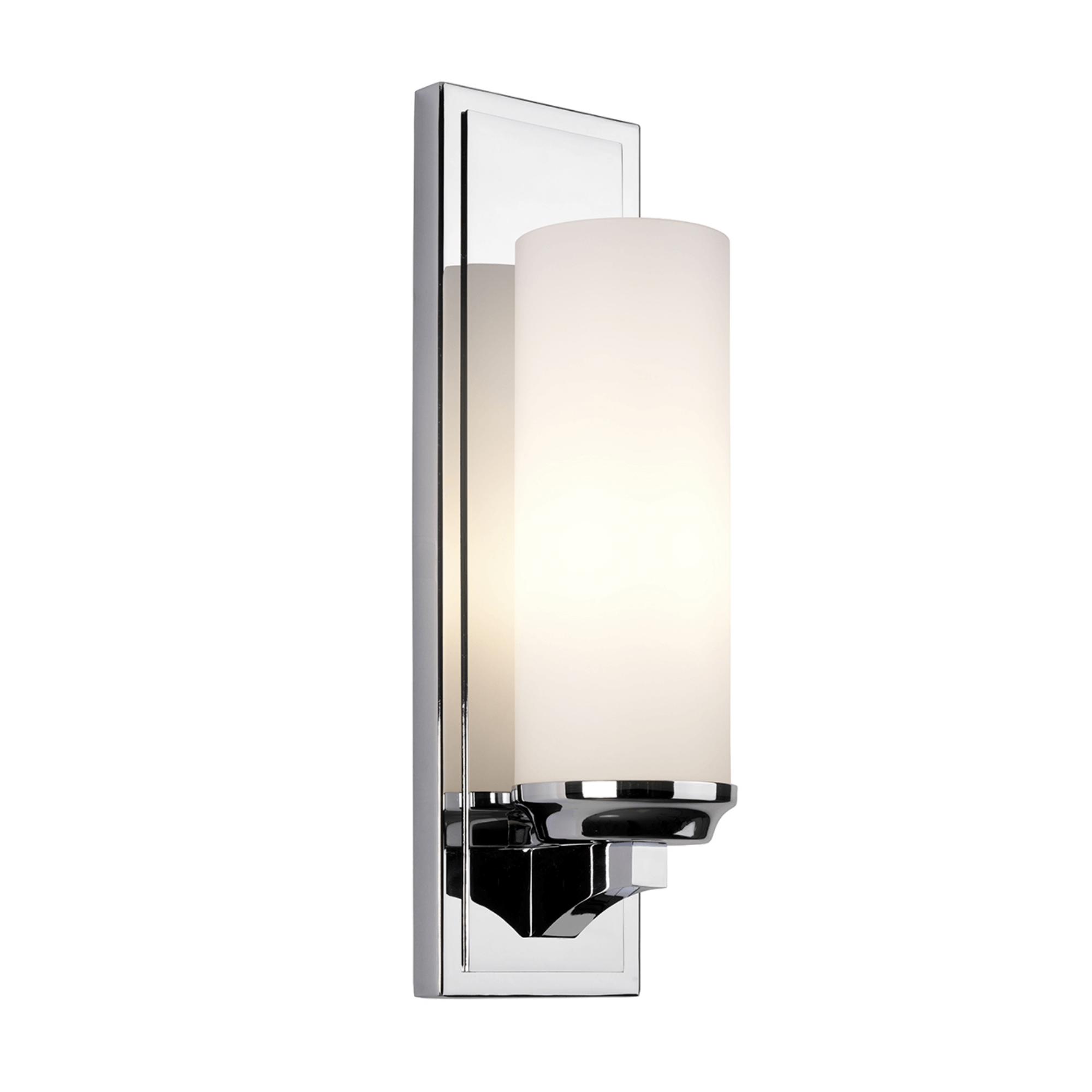 Amalia 1Lt IP44 Waterproof Bathroom Wall Light Fixture - Large Size for Shower, Vanity & Powder Room Lighting
