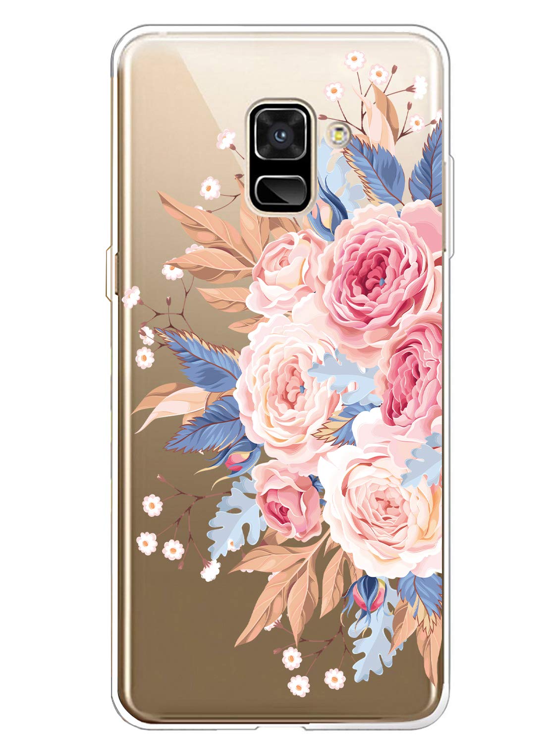 Shockproof Silicone Case for Samsung Galaxy A8 2018 - Slim Flexible TPU Protective Cover with Anti-Scratch Transparent Design | Perfect for Daily Use, Travel & Outdoor Activities