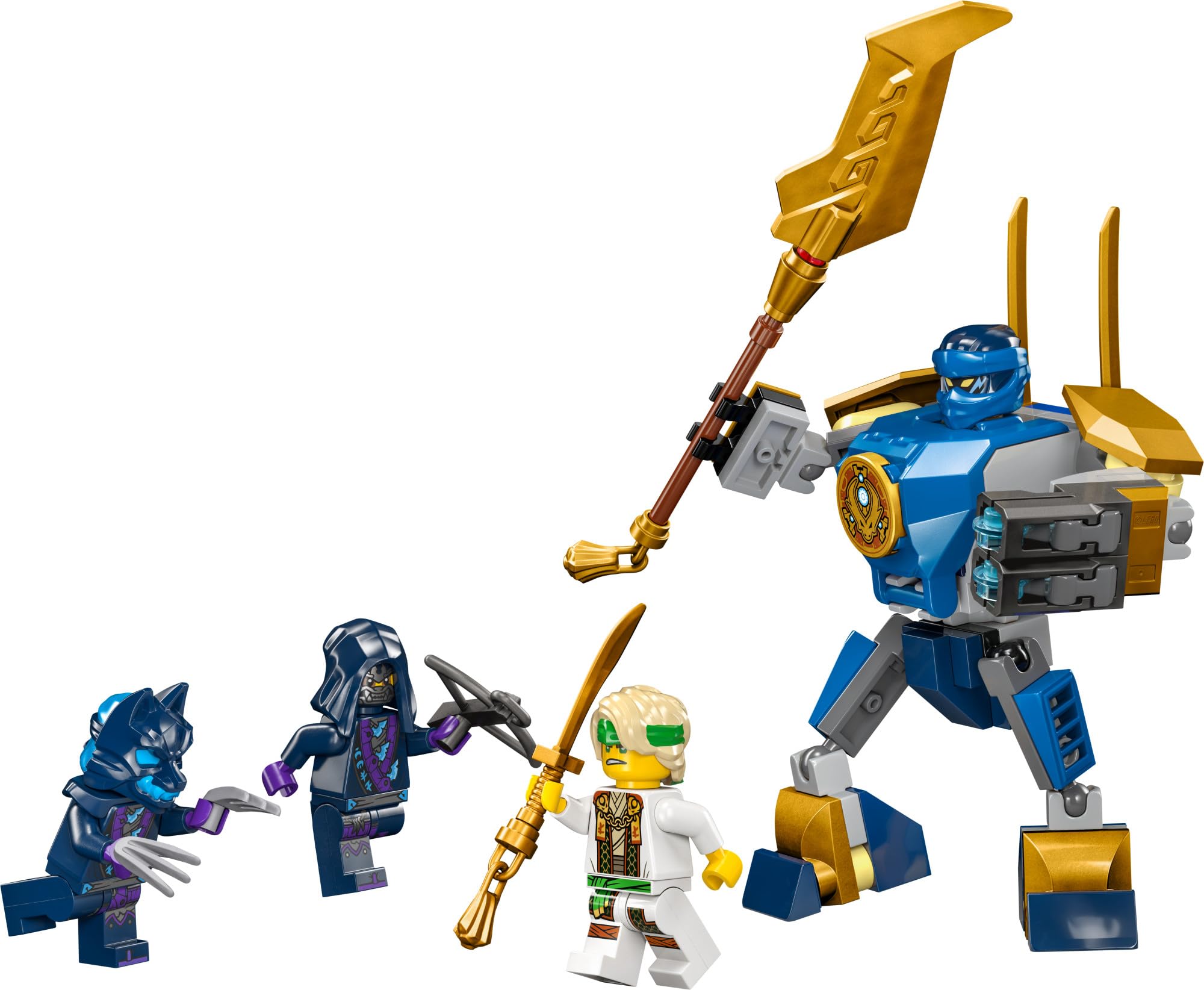 LEGO NINJAGO Jay’s Mech Battle Pack Adventure Toy Set (71805) - Includes Jay Minifigure & Mech Figure, Creative Building Kit for Kids Ages 6+, Perfect Ninja Gift for Boys & Girls - Great for Birthday Presents, Playtime Adventures & Collectible Displays