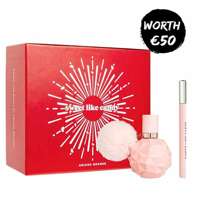 Ariana Grande Sweet Like Candy Perfume Set - 30ML + 10ML Travel Size Eau de Parfum Spray for Women | Daytime Wear, Date Night & Special Occasions
