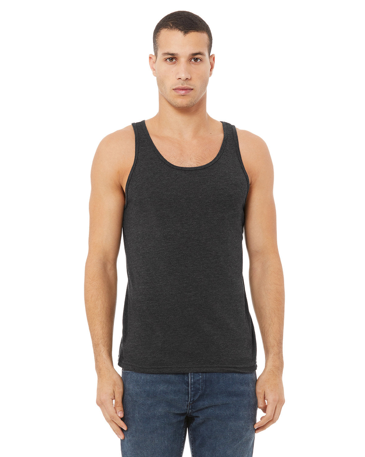 Bella + Canvas 3480 Unisex Jersey Tank Top - Soft Cotton Spaghetti Strap Casual Wear for Men & Women - Perfect for Summer, Gym, Beach & Layering