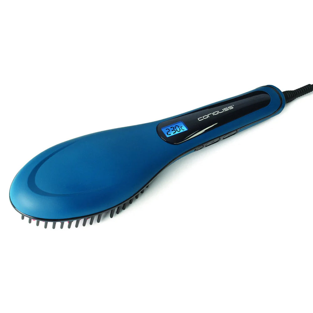 Corioliss 3-in-1 Hot Hair Straightening Brush - Detangling & Styling Tool for Smooth, Shiny Hair | Perfect for Home Use, Travel & Salon-Quality Styling
