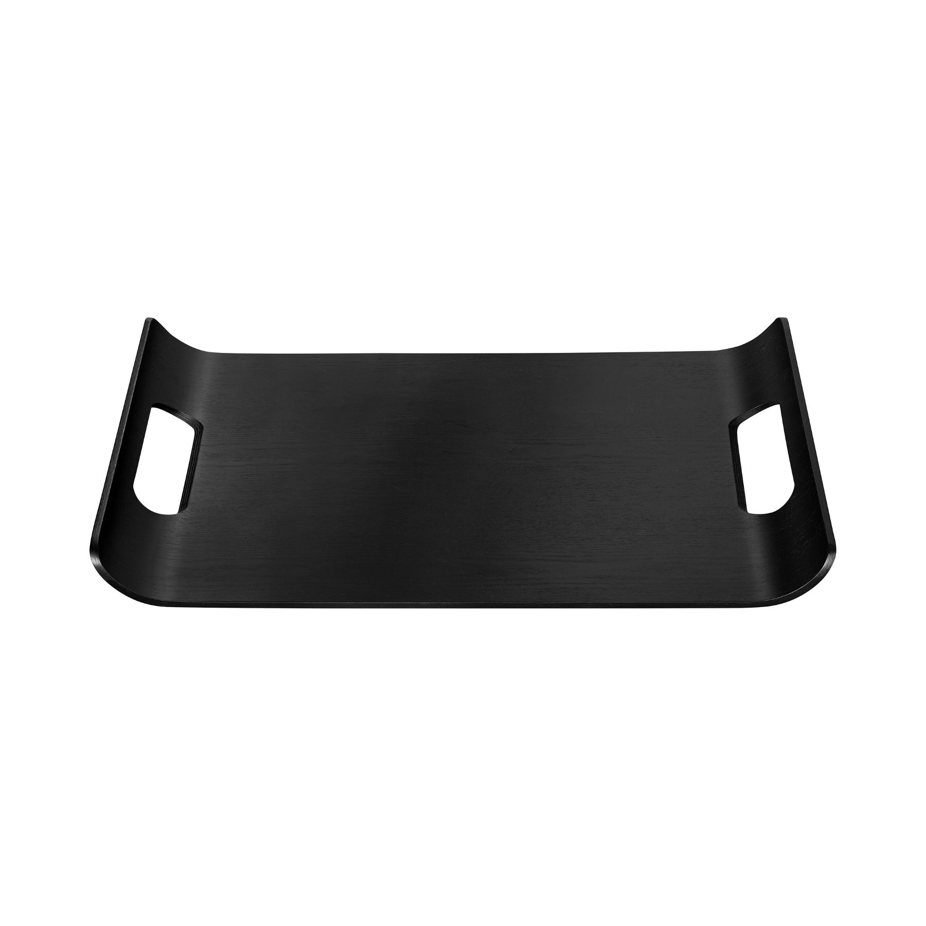 Premium WILO Wooden Serving Tray - Elegant Black Wood Tray for Breakfast in Bed, Coffee, Tea, or Entertaining Guests - Perfect for Home, Kitchen, and Dining Room Decor