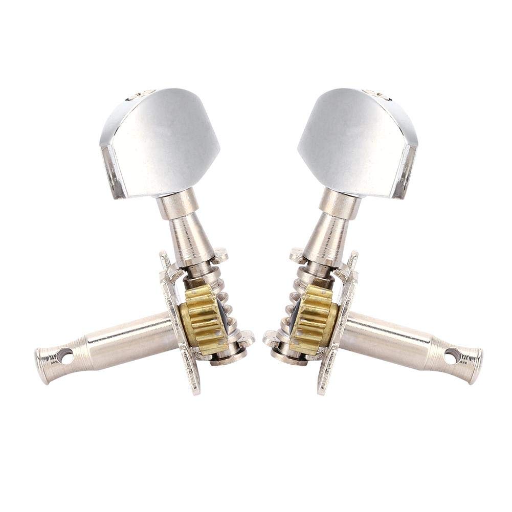 Premium Mxtech 1:14 Copper Alloy Ukulele Machine Heads - Classical Style Tuning Pegs for Guitar & Ukulele String Maintenance (Acouto01853) | Perfect for Professional Musicians & DIY Instrument Repair