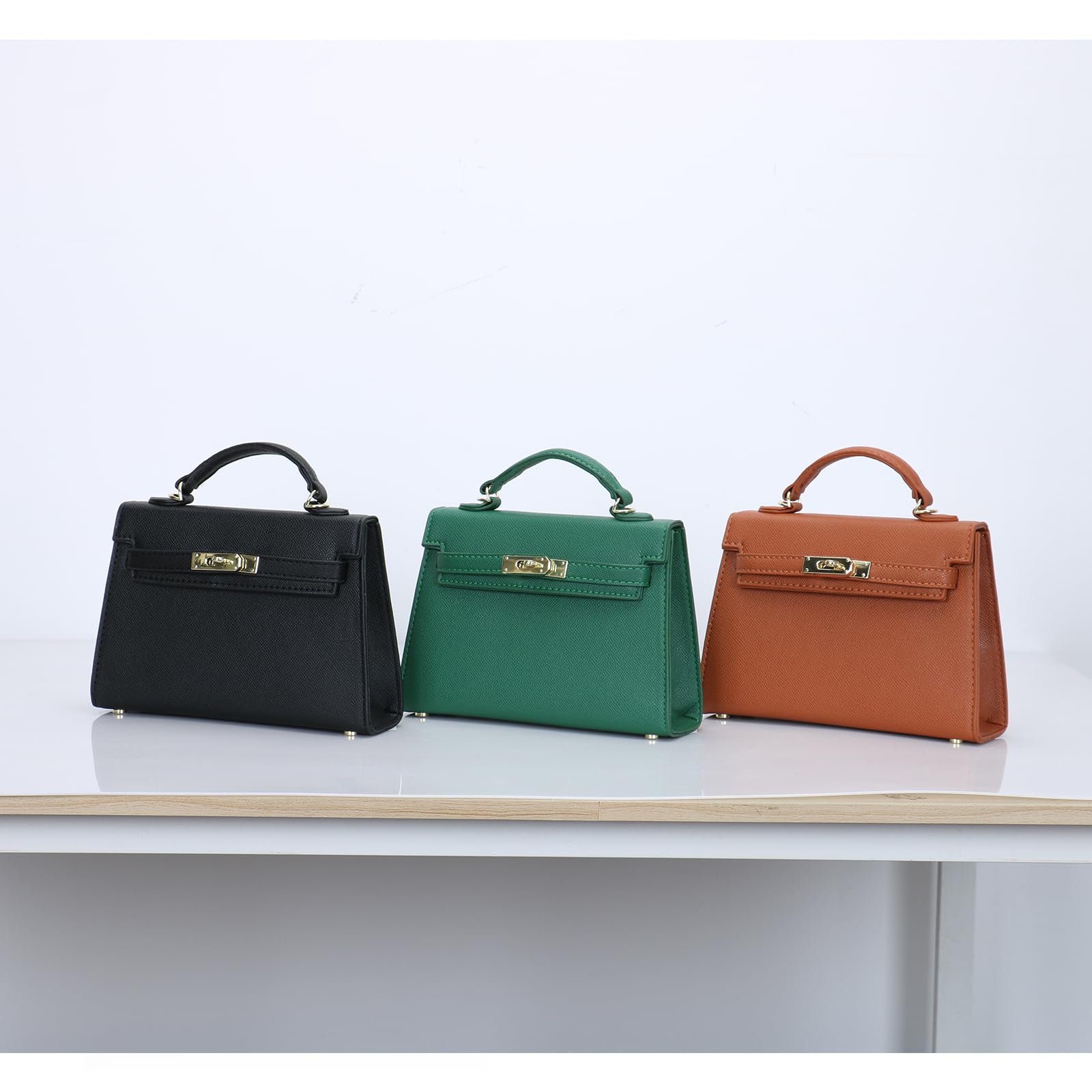Women's Mini Leather Satchel Bag 9x2.5x5.5 Inch - Stylish Shoulder Purse & Top Handle Handbag for Women | Perfect for Work, Travel & Everyday Use