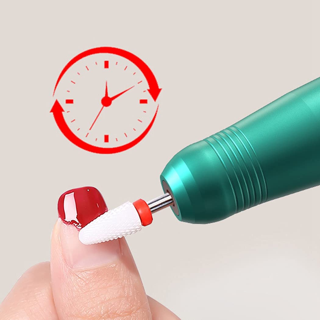 Licogel Electric Nail Drill Machine - Portable, Rotatable & Quiet Manicure Tool for Professional Nail Art - Adjustable Speed for Fingernail & Pedicure - Perfect for Home Salon, Nail Techs & DIY Nail Care