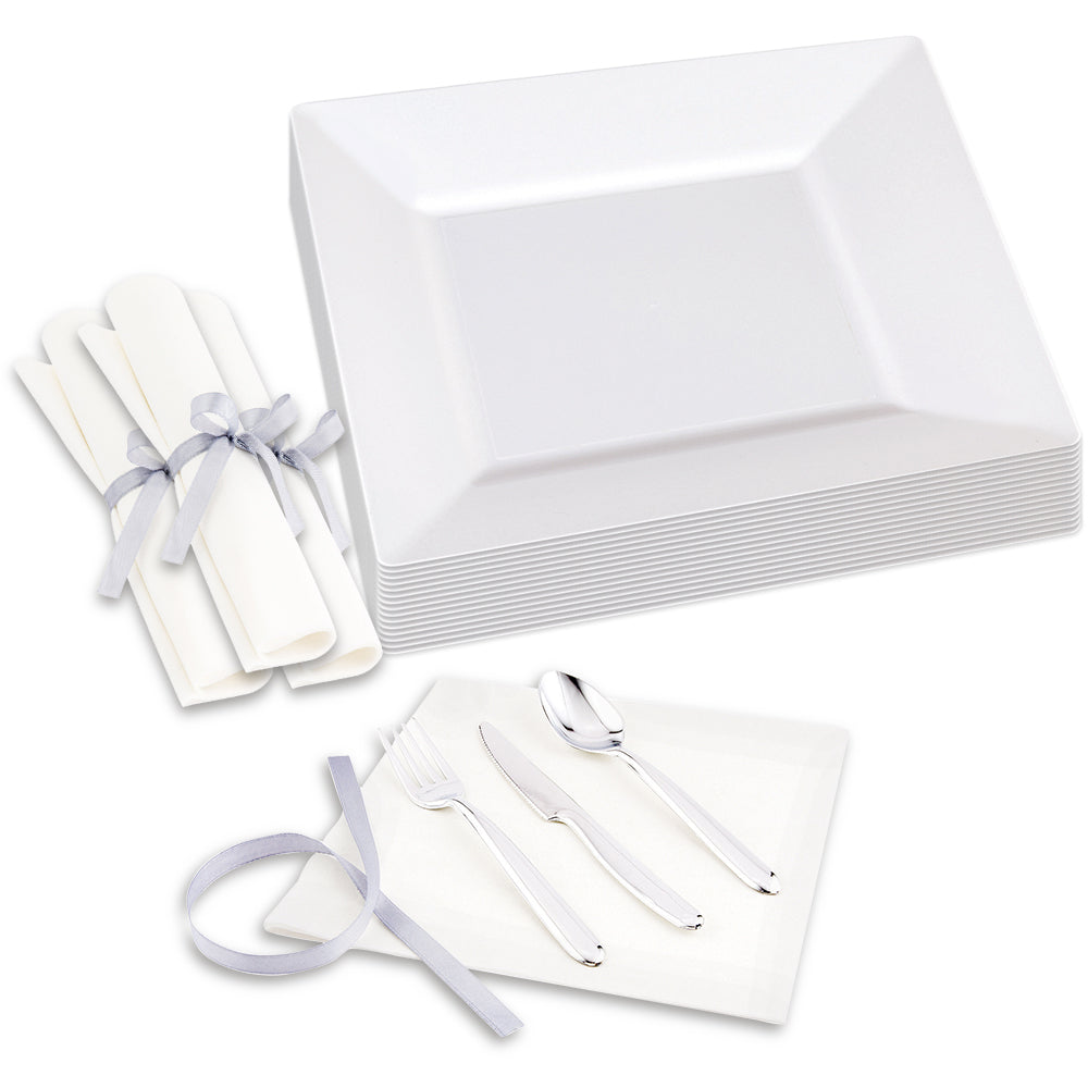 100-Pack White 10.75