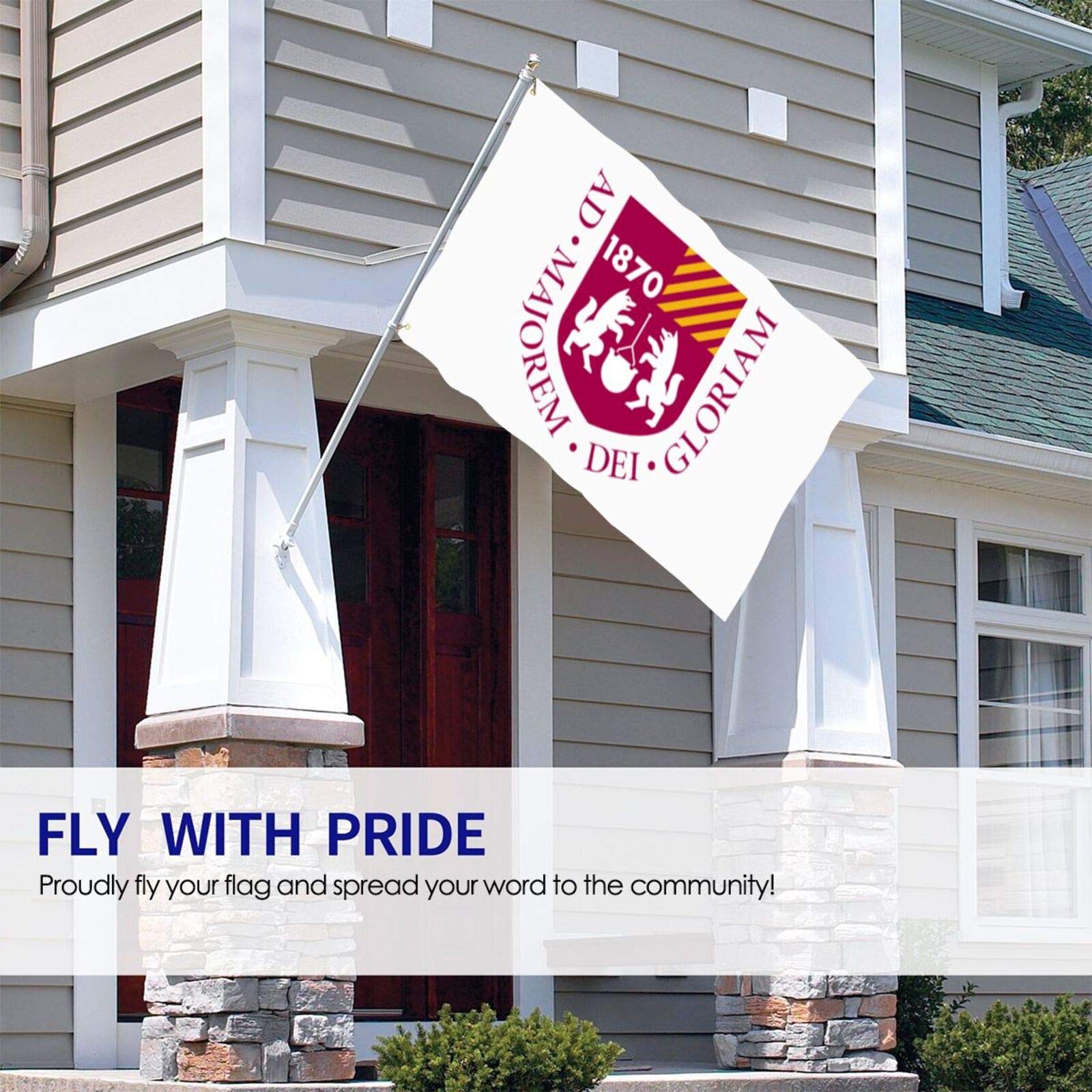 Loyola Chicago Flag 3x5ft Double-Sided - Indoor/Outdoor Polyester Banner for Home & Campus Decor