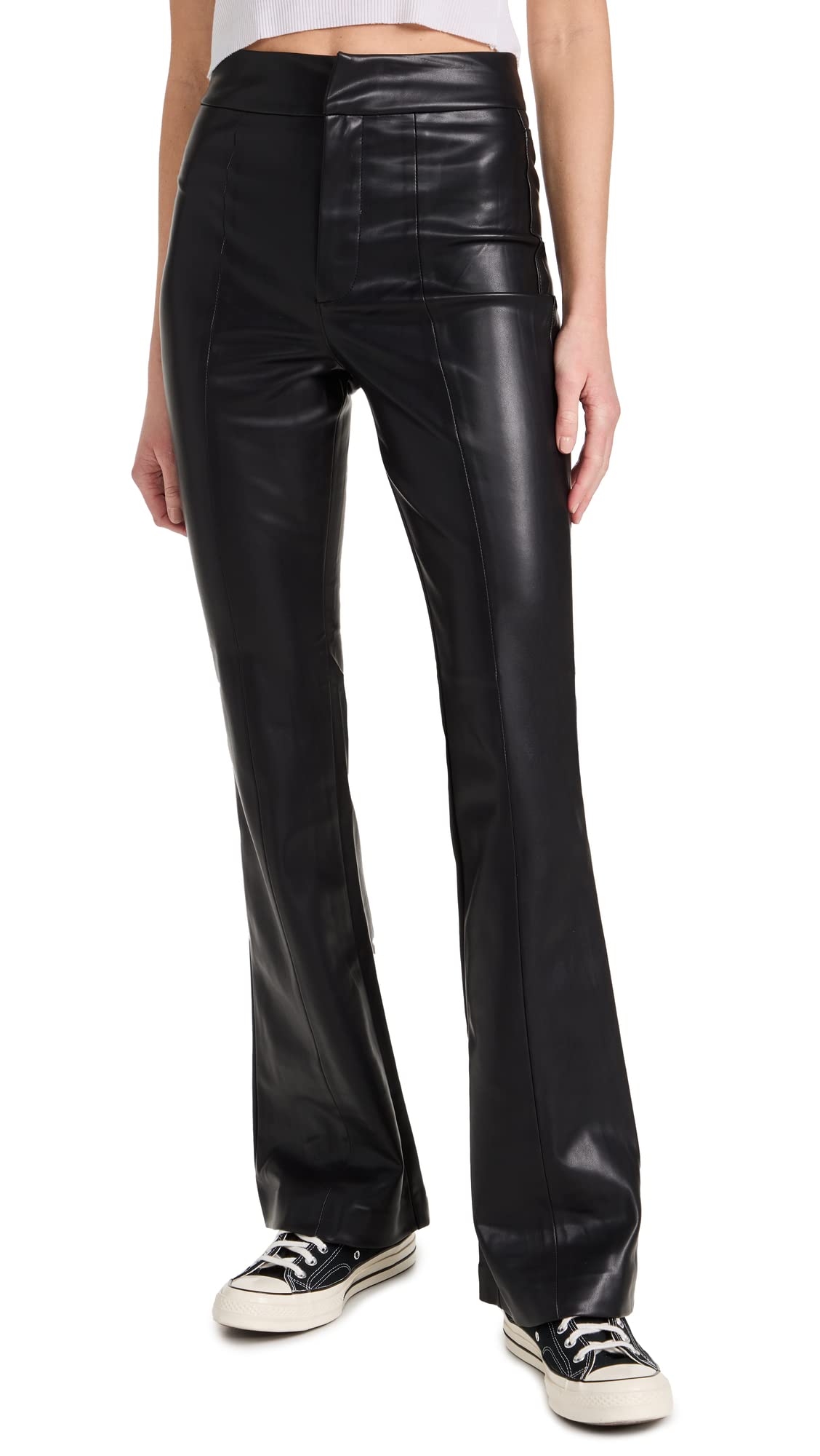 BLANKNYC Women's Vegan Leather High Waist Pants - Stylish & Comfortable for Work, Casual Outfits & Night Out