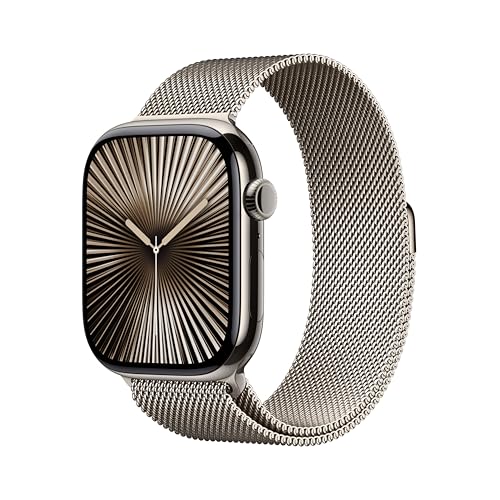 Natural Titanium Case with Natural Milanese Loop