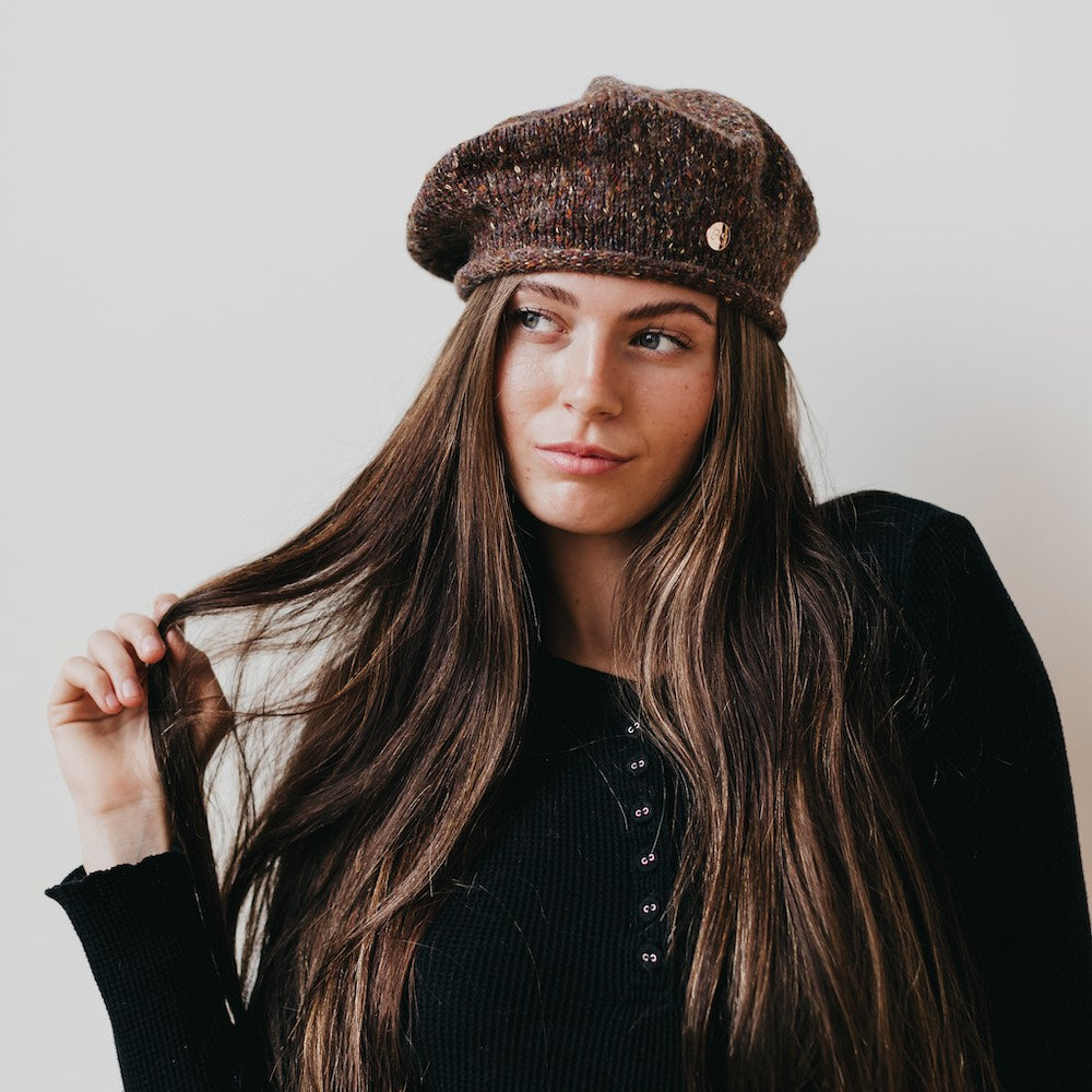 Amara Beret - Stylish French Wool Beret Hat for Women | Fashionable Winter & Fall Accessory | Perfect for Casual Outfits, Travel & Photoshoots
