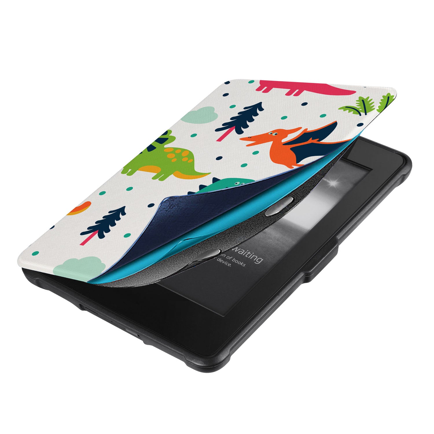 Durable Kindle Case with Dinosaur Design - Protective Cover for Kindle E-Reader - Perfect for Reading at Home, Travel, and School