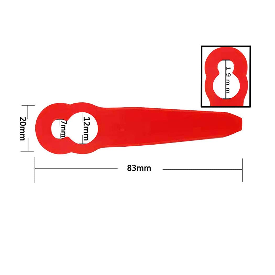 100pcs Replacement Plastic Blades for Stihl PolyCut 2-2 4008 007 1000 Lawn Mower Trimmer - Durable Grass Cutter Accessories for Yard Maintenance & Landscaping