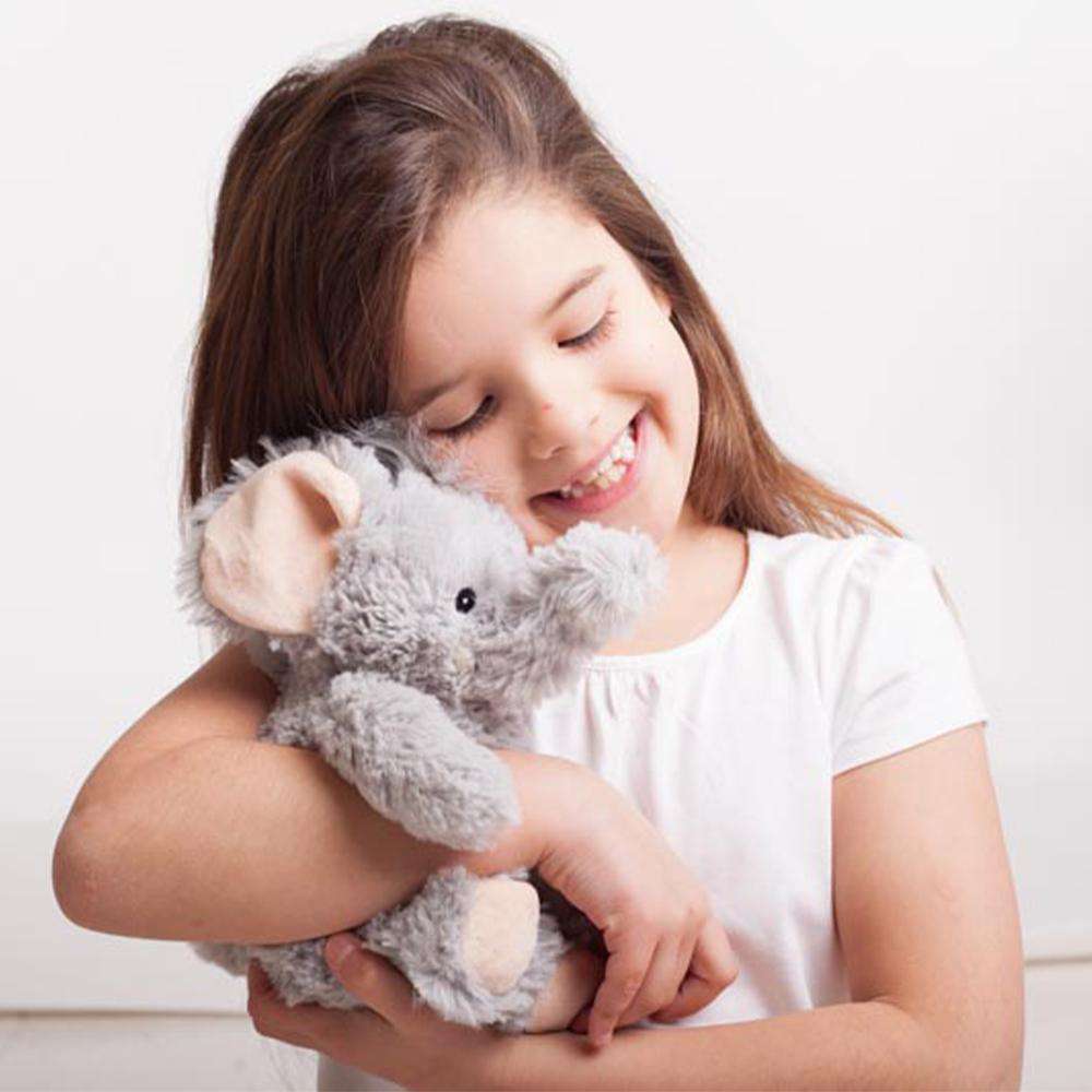 Soft Plush Elephant Stuffed Animal - Microwave Safe Warming Toy for Kids & Adults | Perfect for Cuddling, Gifts, and Cold Weather Comfort