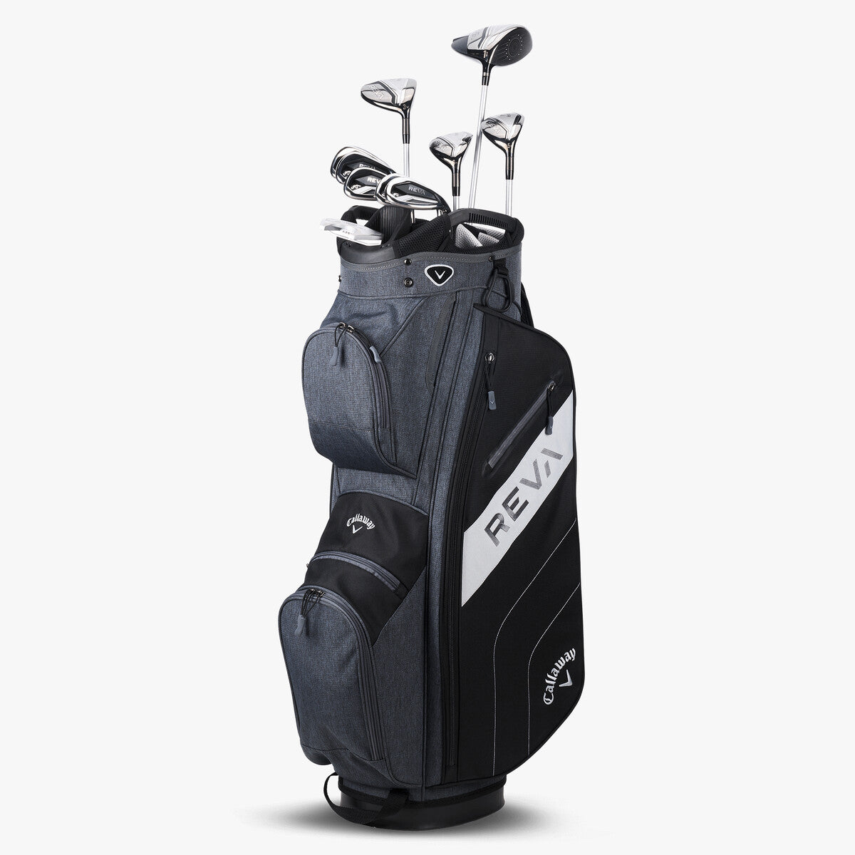 Callaway Reva Cart Bag 11-Piece Women's Left Hand Complete Golf Set - Perfect for Female Golfers on the Course & Driving Range
