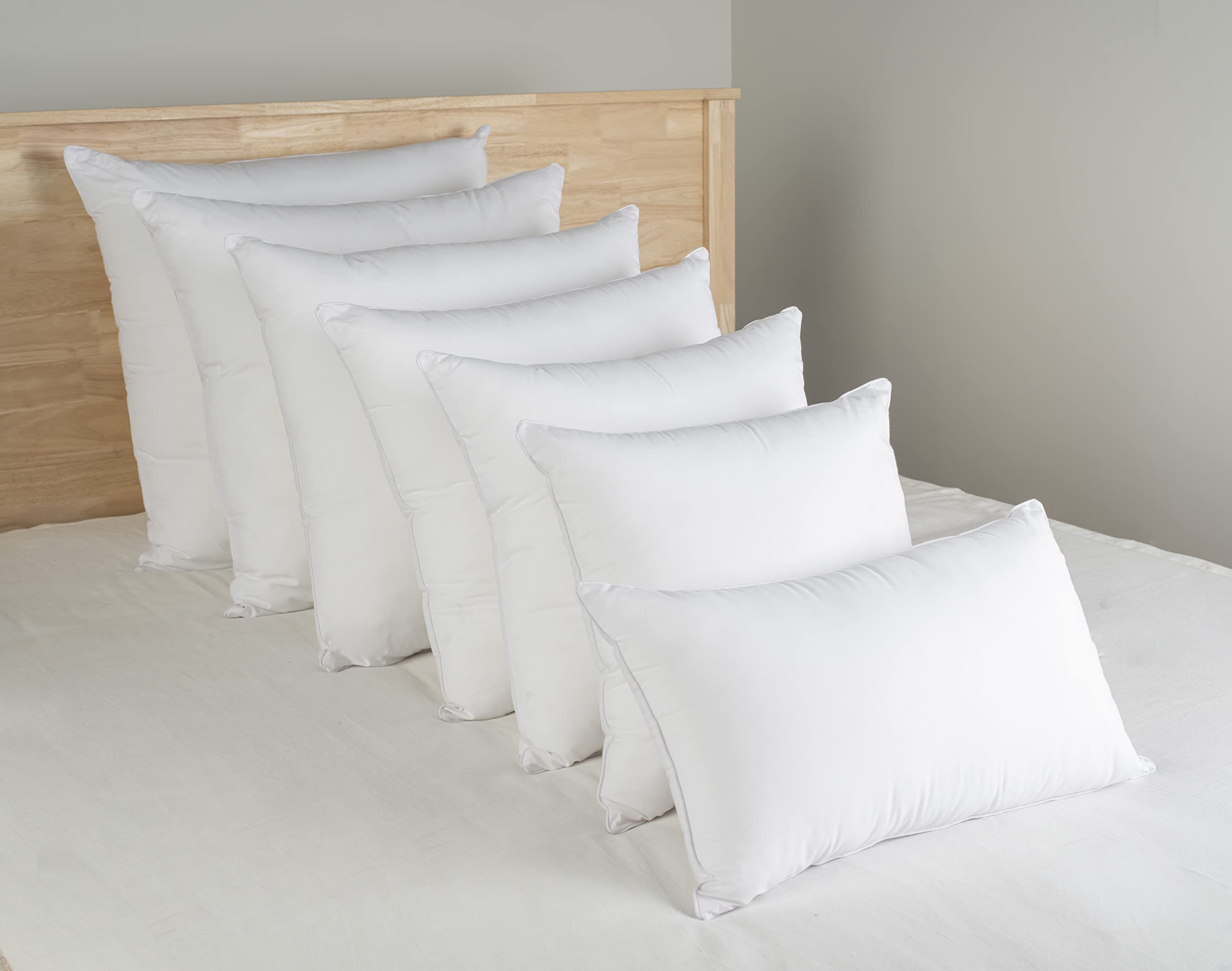 Premium 12x20 Fluffy White Pillow Inserts (Pack of 2) - Soft Decorative Couch Pillows for Sofa, Bed & Living Room - Perfect for Throw Pillow Covers, Home Decor & Cozy Comfort