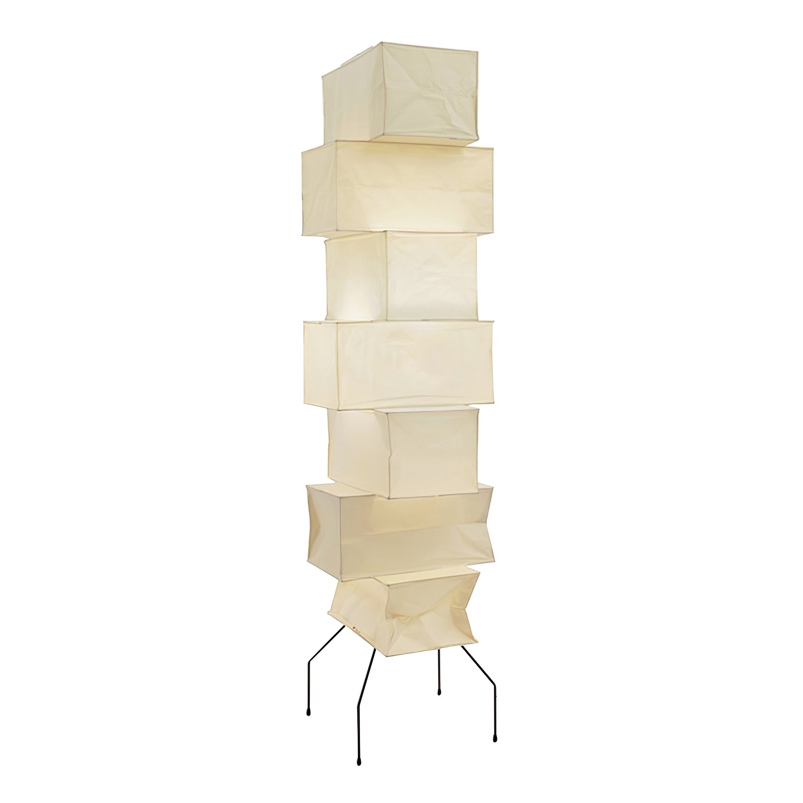 Modern Lana Stacked Floor Lamp - 3-Tier LED Standing Light with Adjustable Brightness for Living Room, Bedroom & Office - Warm White & Cool White Lighting Options