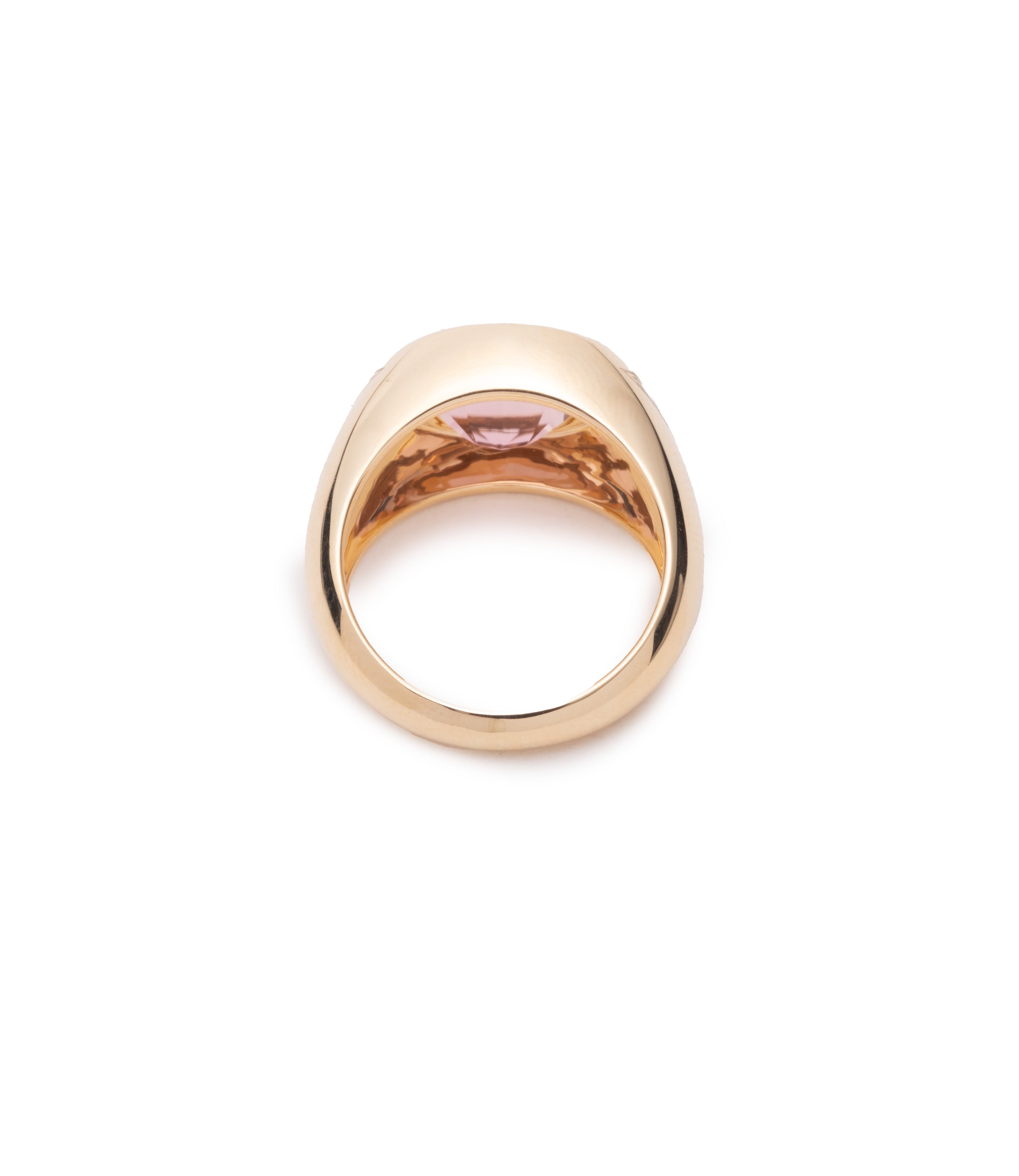 3.49ct Unique Pink Tourmaline Yellow Gold Ring for Women - Elegant Gemstone Jewelry Gift for Anniversary, Engagement & Special Occasions