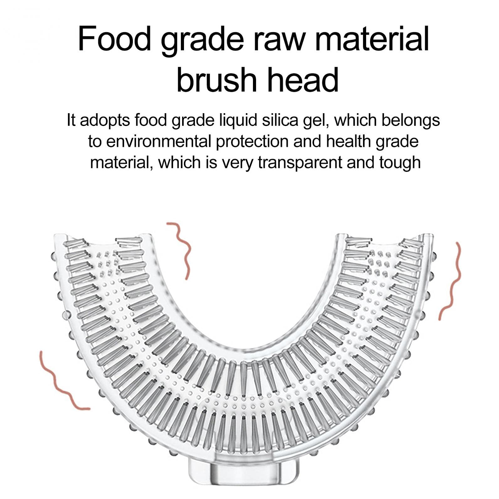 Kids U-Shaped Toothbrush for Ages 2-12 | Soft Silicone Brush Heads | Gentle Teeth Whitening & Gum Massage | Cute & Safe Dental Care for Toddlers & Children | Perfect for Morning & Nighttime Brushing Routine