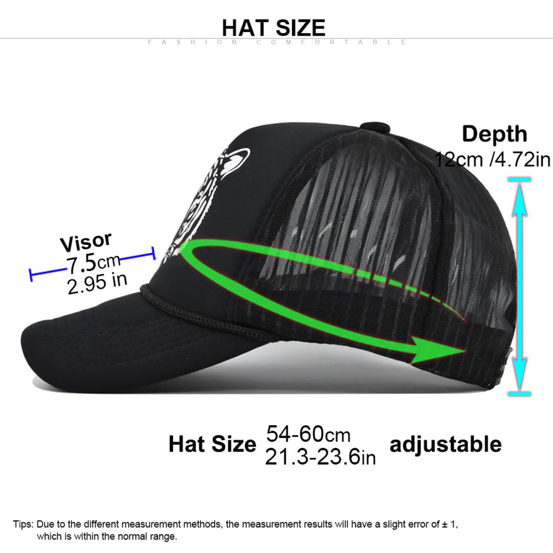 Stylish Tiger Print Baseball Cap - Adjustable Trucker Mesh Hat for Men & Women - Perfect for Outdoor Sports, Casual Wear & Fashion Accessories