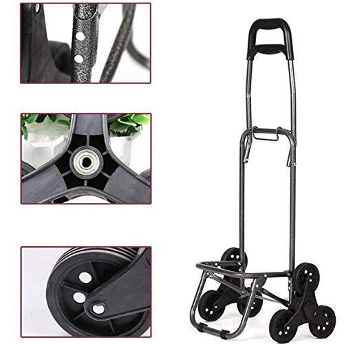 Foldable Shopping Cart with Wheels - Portable Grocery Trolley, Stair Climbing Cart & Luggage Carrier (Green) | Perfect for Grocery Shopping, Market Trips & Apartment Living