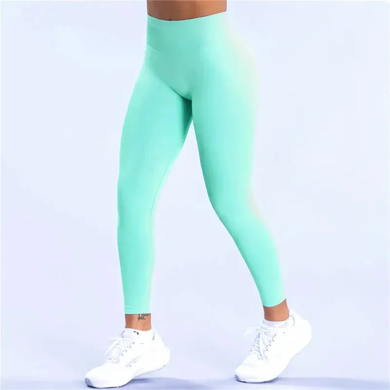 High Waist Yoga Leggings for Women - Seamless Workout Tights with Tummy Control & Squat Proof - Butt Lifting Fitness Pants for Running, Gym, Yoga & Everyday Wear