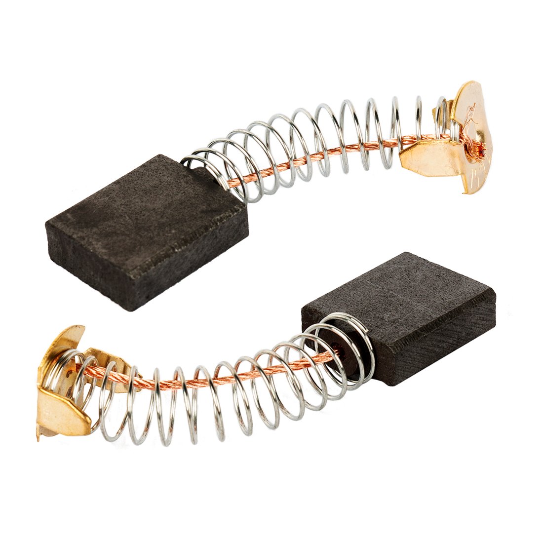 Aexit 2-Pack Carbon Motor Brushes 19x16x6mm - Replacement Carbon Brushes for Electric Motors, Power Tools, and Generators - Perfect for DIY Repairs and Maintenance