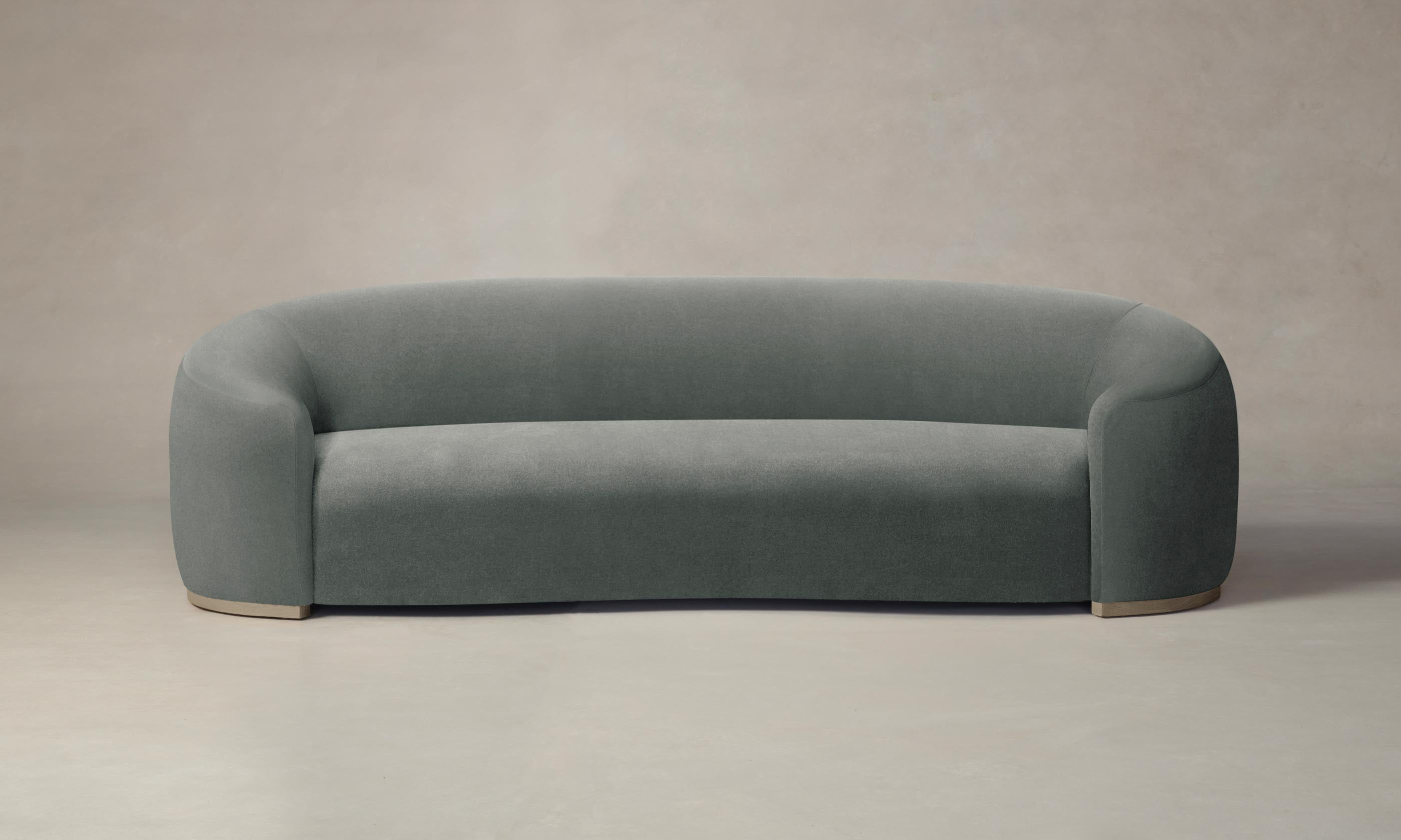 Luxury Chelsea Sofa with Premium Mohair Fabric in Elegant Fog Gray - Perfect for Living Room, Lounge, and Modern Home Decor