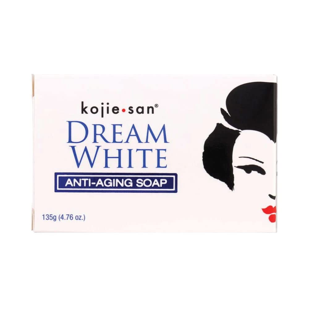 Kojiesan Dreamwhite Anti-Aging Soap 135g - Skin Brightening & Wrinkle Reduction - Natural Glutathione Soap for Face & Body - Perfect for Daily Skincare Routine & Dark Spot Treatment