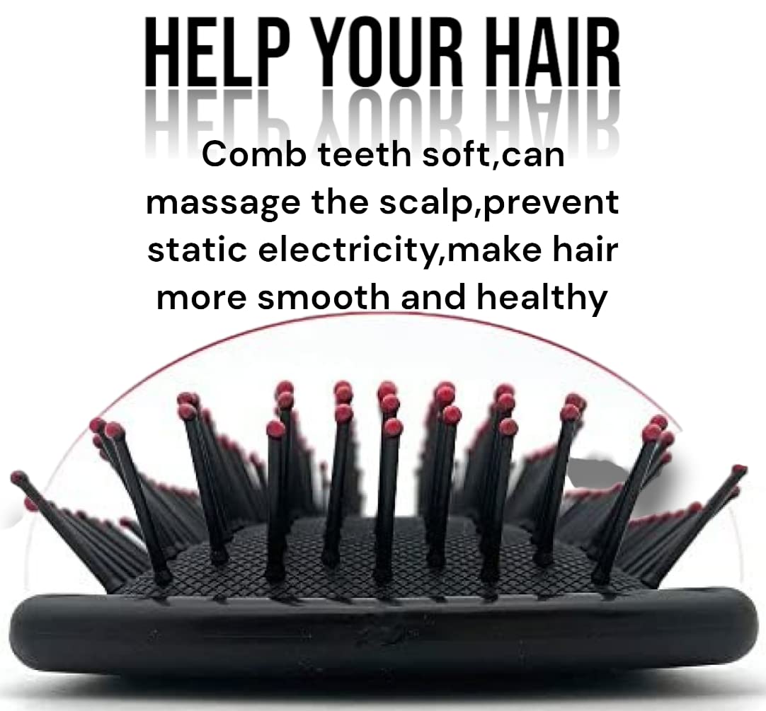 Premium Paddle Hair Brush for Men & Women - Detangling & Styling with Soft Bristles (Pack of 1) - Perfect for Home, Travel & Salon Use