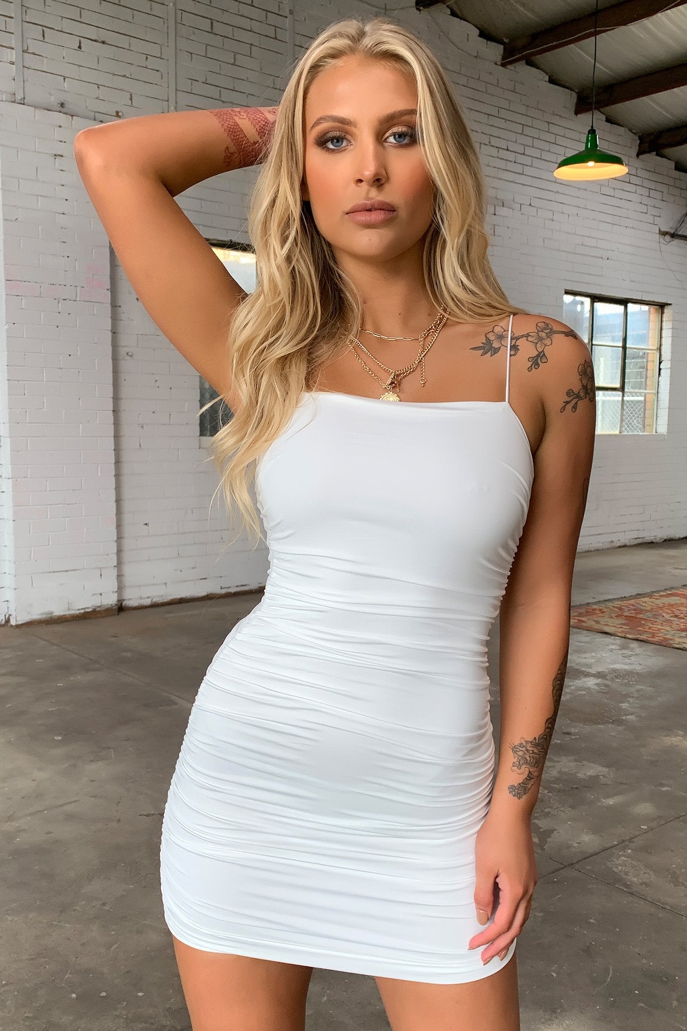 Landon Dress - Elegant White Women's Dress for Casual & Formal Occasions | Perfect for Weddings, Parties & Office Wear