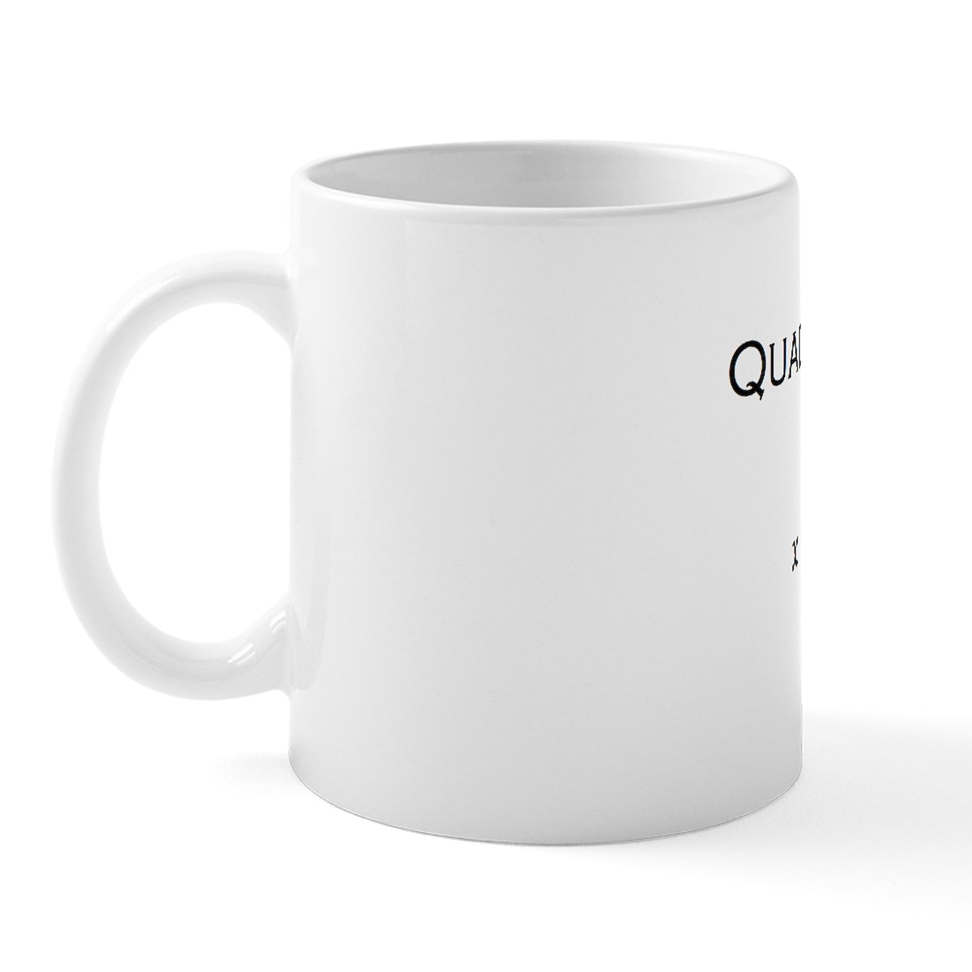Quadratic Equation Ceramic Coffee Mug 11 oz (325 ml) - Funny Math Teacher Gift, Science Geek Present - Perfect for School, Office & Home Use