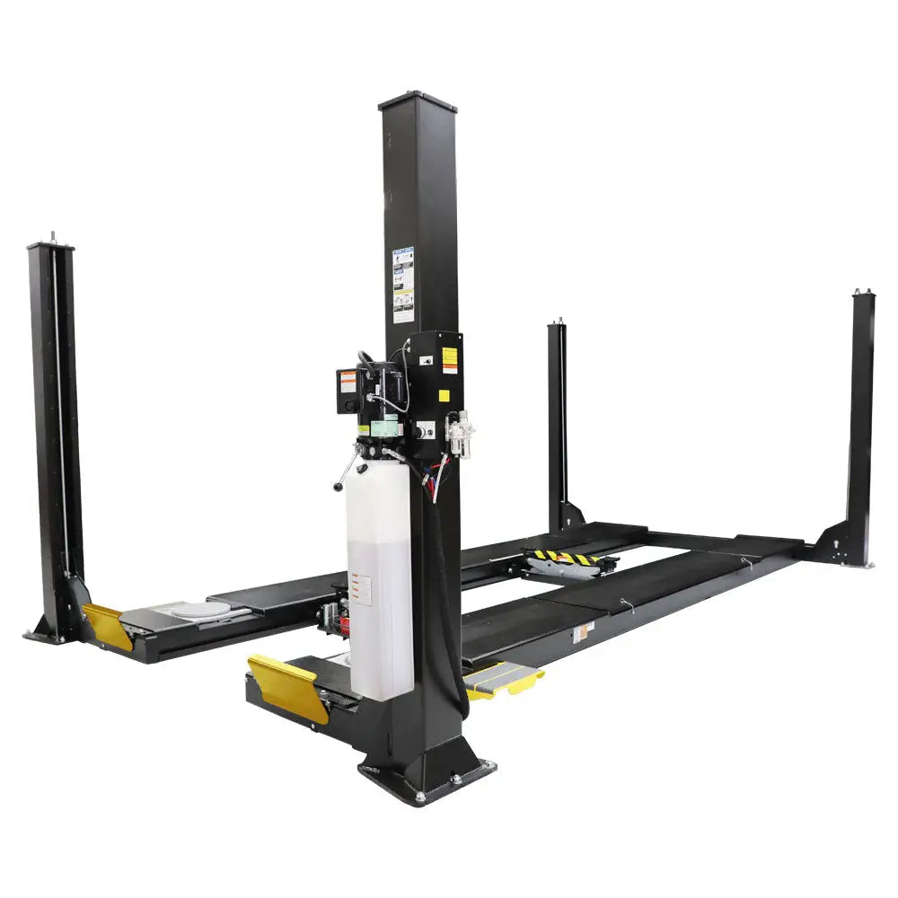 Hofmann 15K 4 Post Car Alignment Lift with ALI Certification - Includes 2 Rolling Jacks & Turntables - Perfect for Auto Repair Shops, Tire Centers, and Vehicle Maintenance Facilities