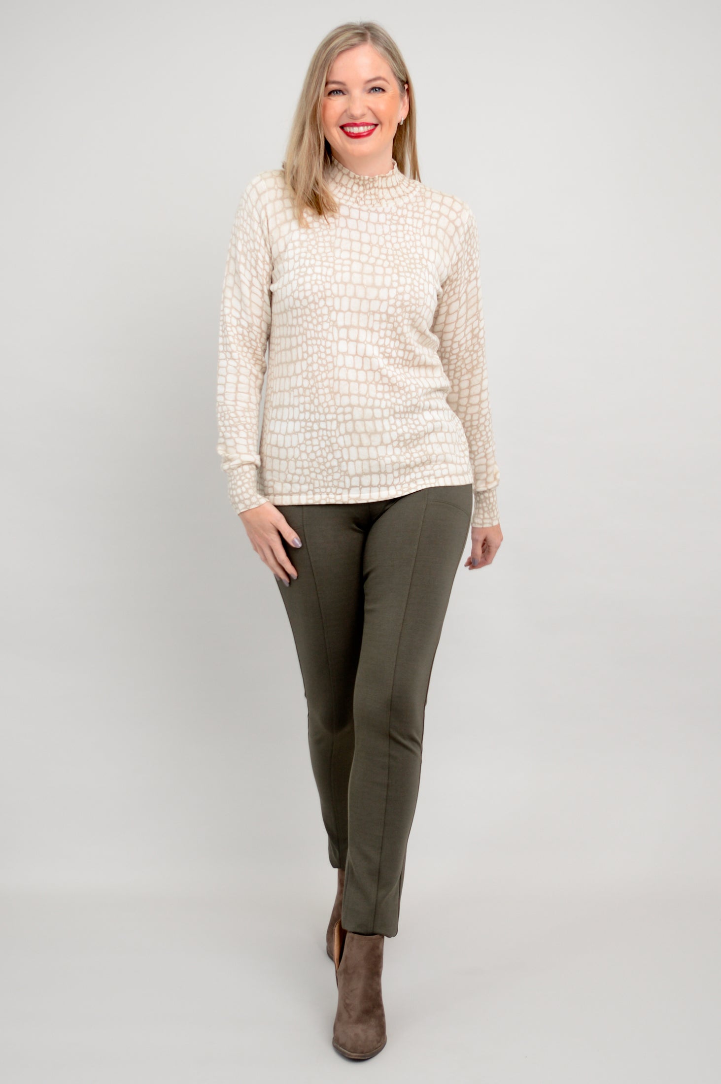 Cameron Sweater | Croco Tana Bamboo Cotton Blend | Cozy & Stylish Pullover | Perfect for Fall & Winter Outfits | Final Sale