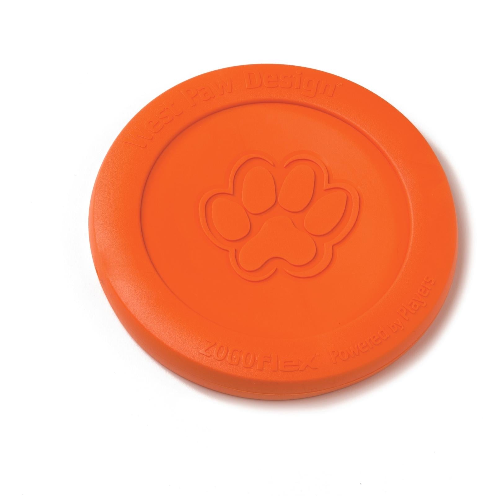 West Paw® ZISC Dog Frisbee - Orange Durable Flying Disc for Dogs - Perfect for Fetch, Training & Outdoor Play