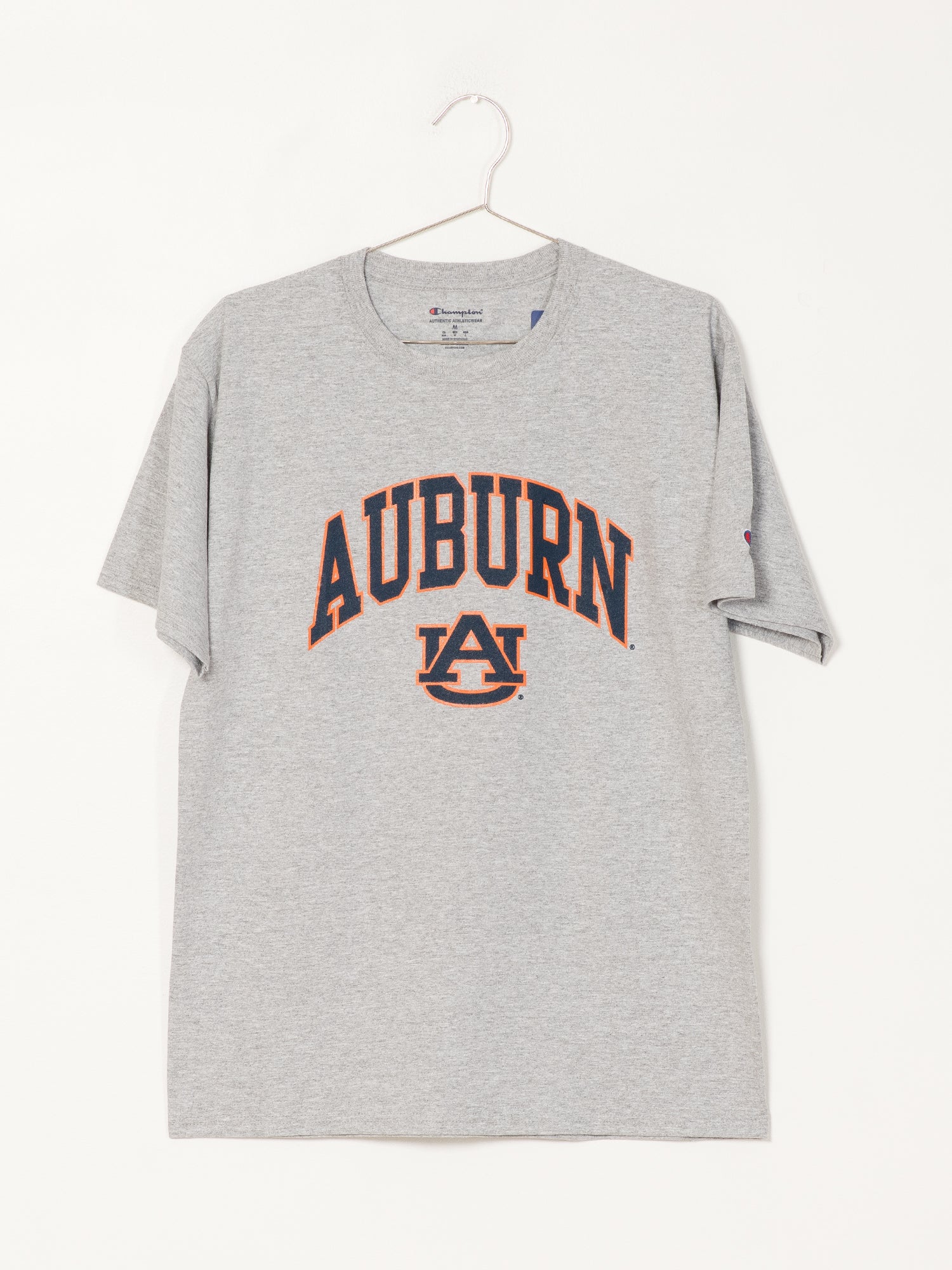 Champion Auburn Short Sleeve University Tee - Men's Cotton T-Shirt for Casual Wear & College Fan Apparel - Perfect for Game Day, Campus Life, and Everyday Outfits