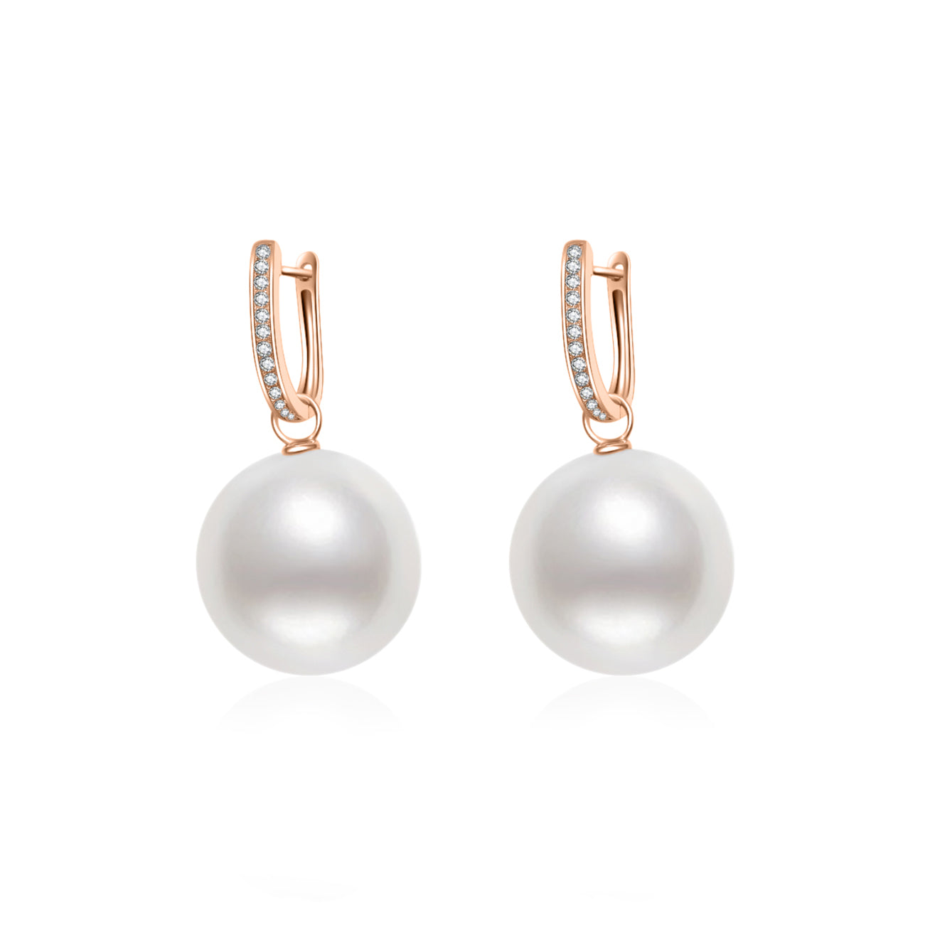 18K Solid Gold Edison Pearl Earrings for Women - Classic Elegant Pearl Jewelry Gift for Birthday, Anniversary & Special Occasions