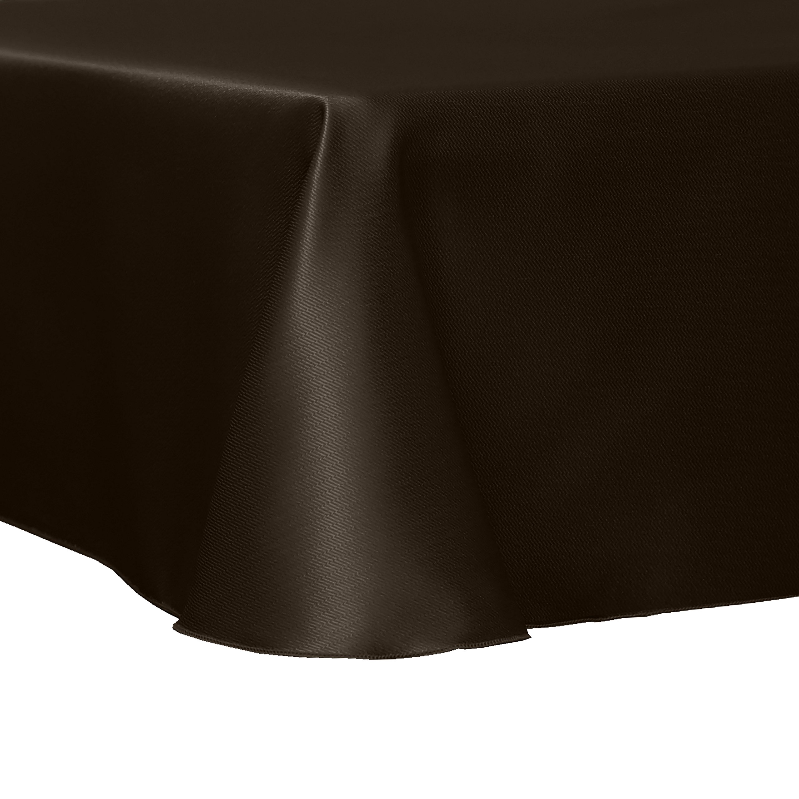 Chocolate Brown Herringbone Tablecloth 54x120 Inch for Dining & Events
