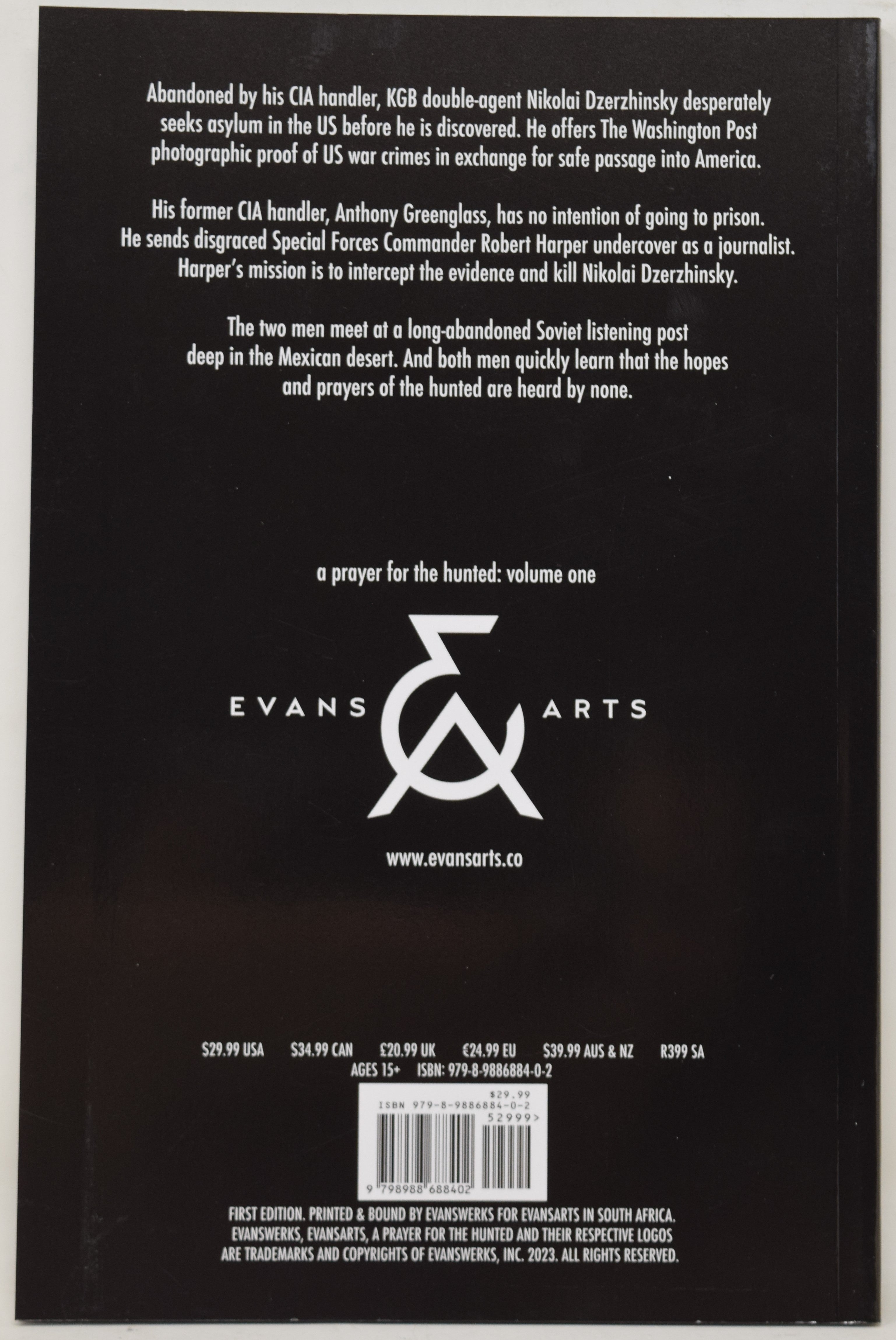 A Prayer For The Hunted Vol 1 TPB 2023 Signed Edition by Jason R Moore & Justin Evans - Comic Book Collectible for Fans & Gift Idea