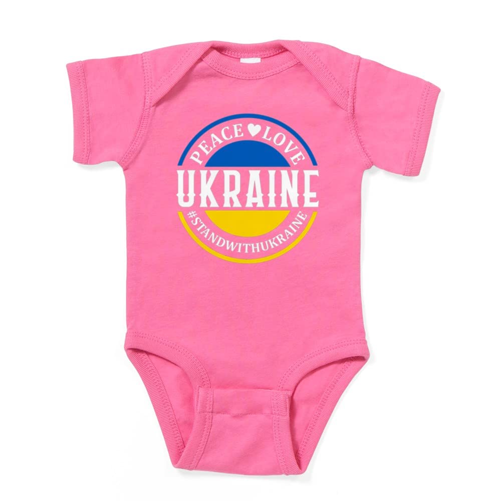 Peace Love Ukraine Baby Bodysuit - Cute Infant Onesie for Boys & Girls - Perfect for Holidays, Family Photos & Supportive Outfits