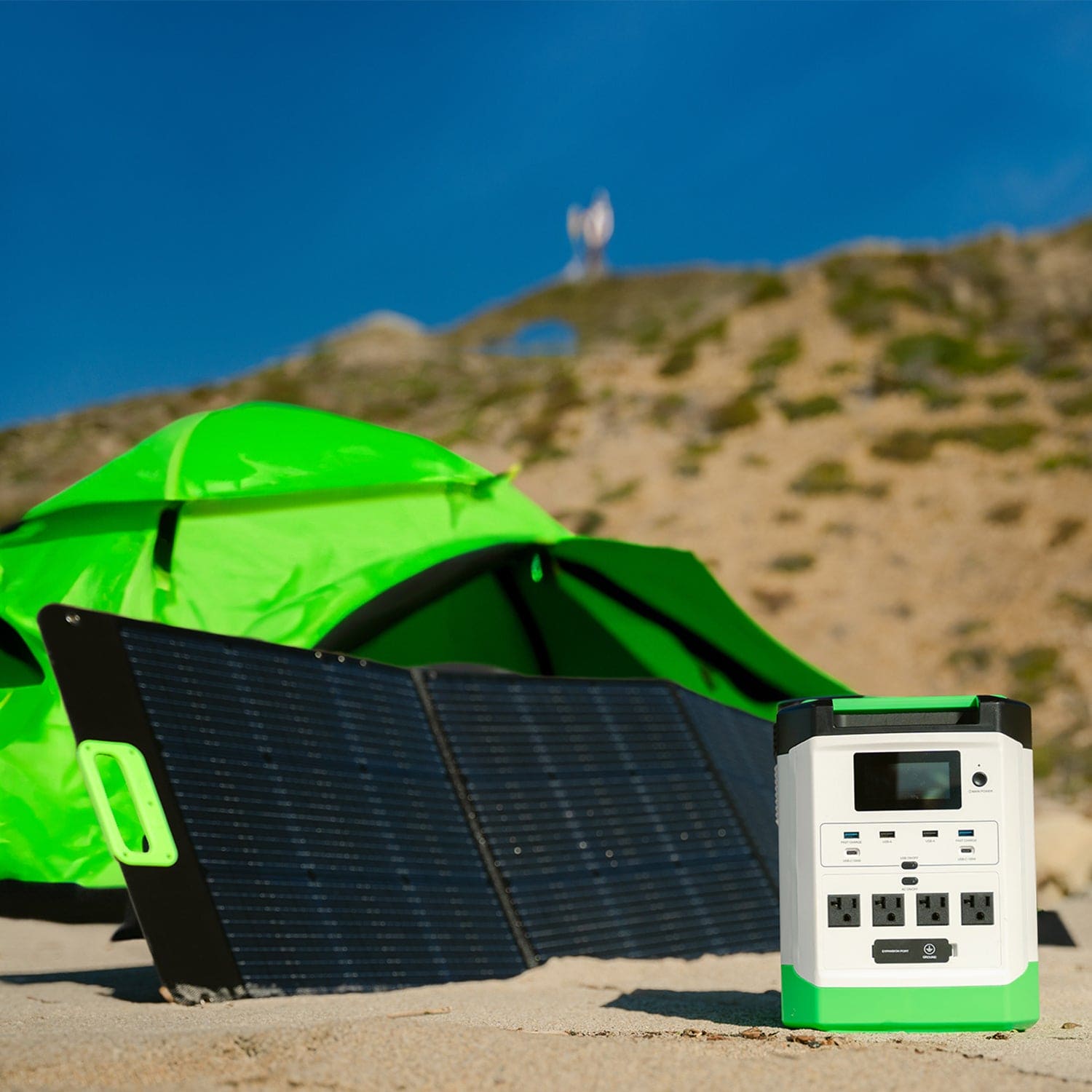 Nature's Generator Lithium 1800 Solar Power Station - Portable Solar Generator for Camping, RV Trips & Emergency Power Backup