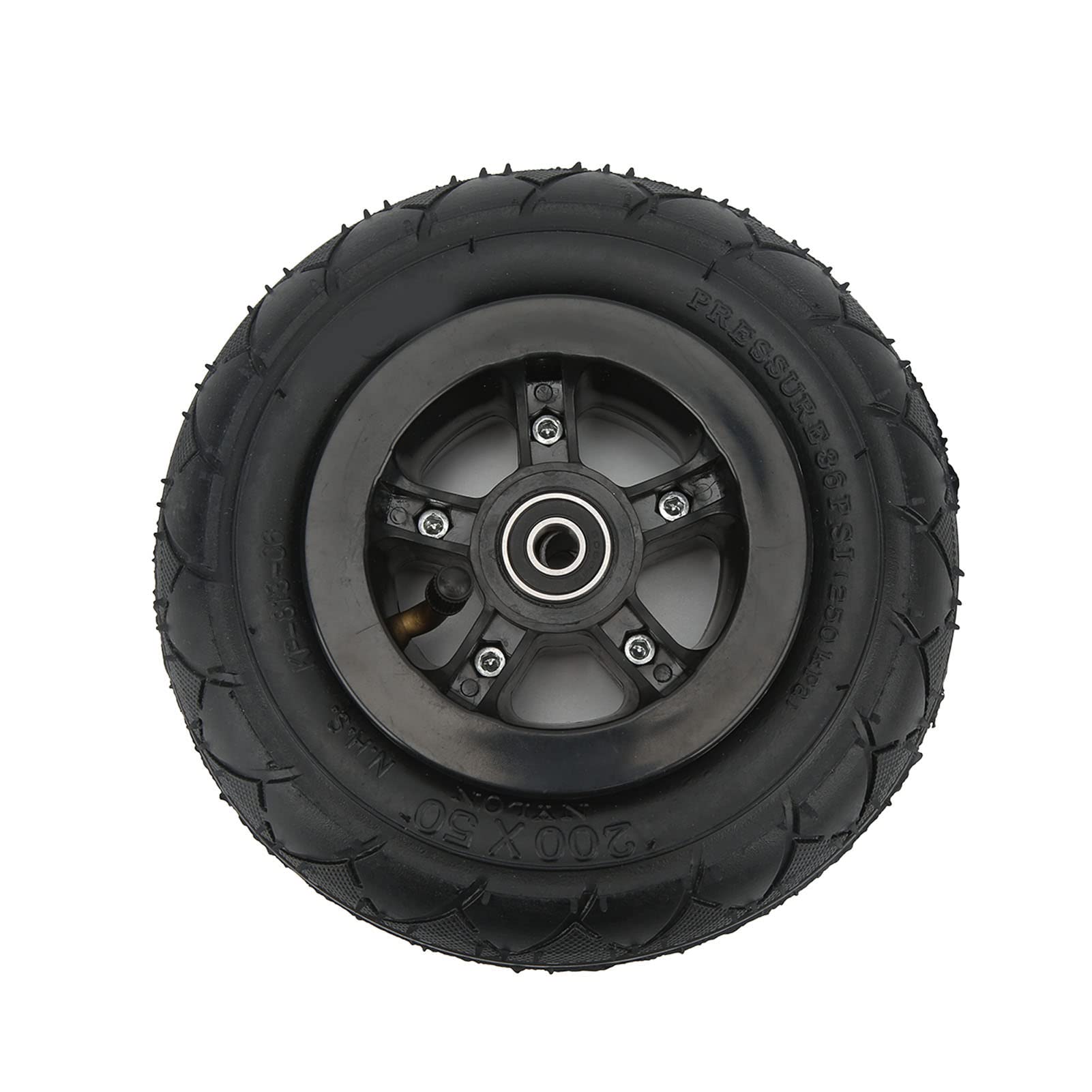 8 Inch Off Road Scooter Wheels - Anti-Skid Rubber Mountain Skateboard Tires for All-Terrain Riding | Durable & Flexible for Street, Trail & Outdoor Adventures